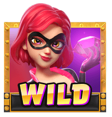 - รูปสัญลักษณ์ WILD เกม Heist Stakes