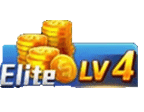 - รูปสัญลักษณ์ ราคาเบท Level 4 ของเกม ANDAR BAHAR