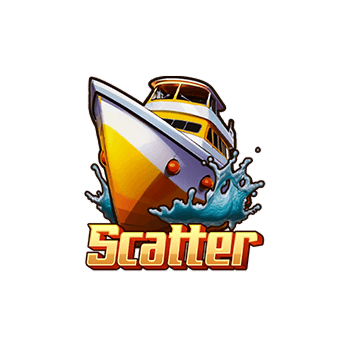 สัญลักษณ์รูป SCATTER สล็อต Shark Hunter