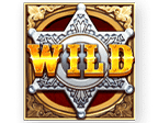 สัญลักษณ์ WILD สล็อต Wild West Gold