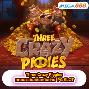 Three Crazy Piggies ทดลองเล่นสล็อตกับค่าย PG SLOT